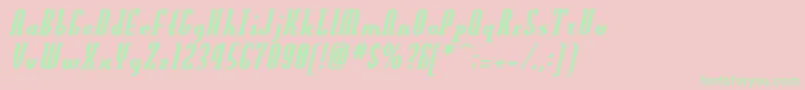 OldnewSlider Font – Green Fonts on Pink Background