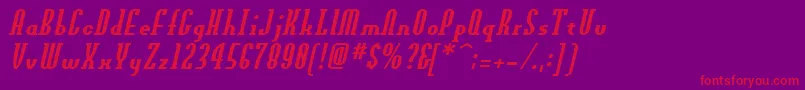 OldnewSlider Font – Red Fonts on Purple Background