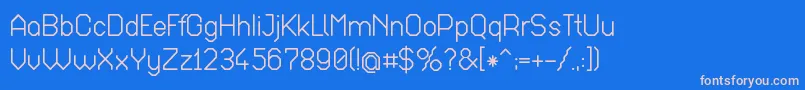 Octab017 Font – Pink Fonts on Blue Background
