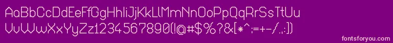 Octab017 Font – Pink Fonts on Purple Background