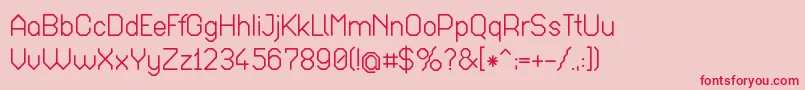 Octab017 Font – Red Fonts on Pink Background