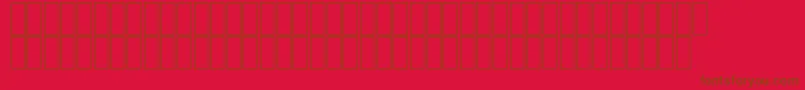 FsLotas Font – Brown Fonts on Red Background