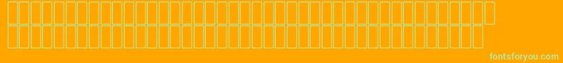 FsLotas Font – Green Fonts on Orange Background