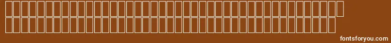 FsLotas Font – White Fonts on Brown Background