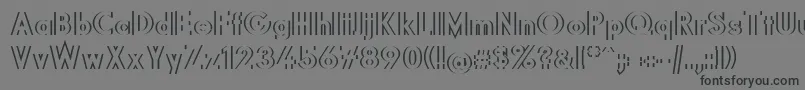 Diffikult Font – Black Fonts on Gray Background