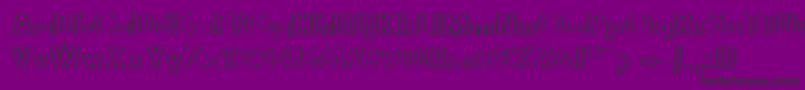 Diffikult Font – Black Fonts on Purple Background