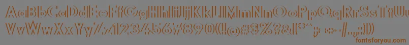 Diffikult Font – Brown Fonts on Gray Background