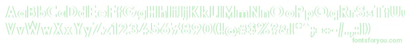 Diffikult Font – Green Fonts on White Background