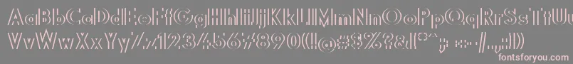 Diffikult Font – Pink Fonts on Gray Background