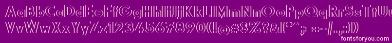 Diffikult Font – Pink Fonts on Purple Background