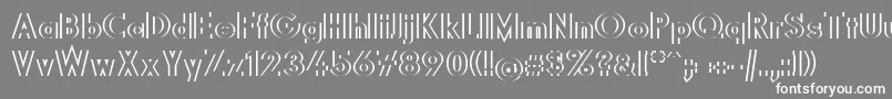 Diffikult Font – White Fonts on Gray Background