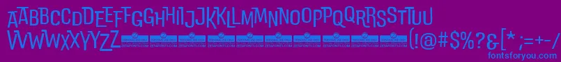 Lisätietoja DoublebassLightTrial-fontista DoublebassLightTrial-fontti – siniset fontit violetilla taustalla