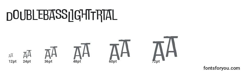 DoublebassLightTrial Font Sizes