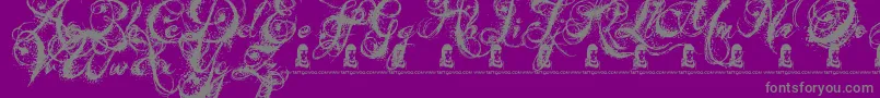 Police AngelsMessage – polices grises sur fond violet