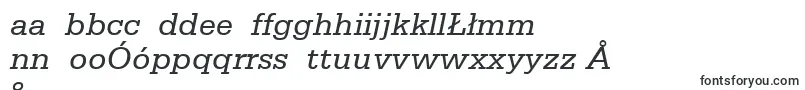 Fonte SerifaLt56Italic – fontes polonesas