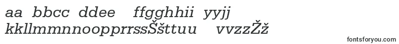 Czcionka SerifaLt56Italic – litewskie czcionki