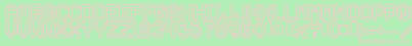 Rocketma Font – Pink Fonts on Green Background
