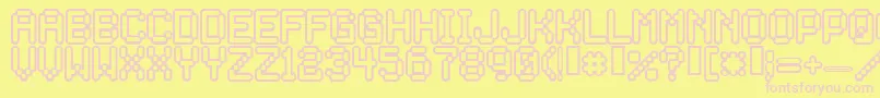 Rocketma Font – Pink Fonts on Yellow Background