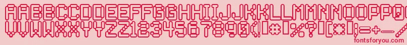 Rocketma Font – Red Fonts on Pink Background