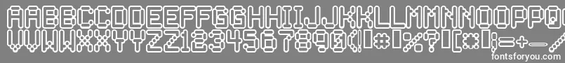 Rocketma Font – White Fonts on Gray Background