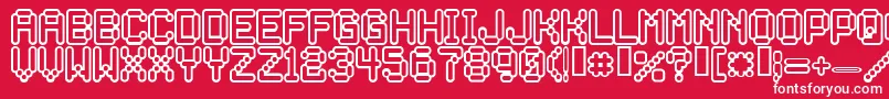 Rocketma Font – White Fonts on Red Background