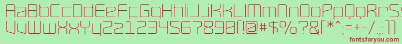 Ravethin Font – Red Fonts on Green Background