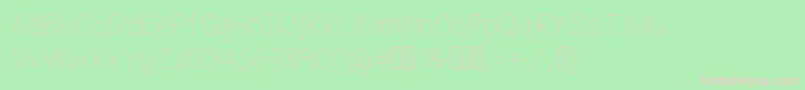 LeaningOnEverlastingArms Font – Pink Fonts on Green Background