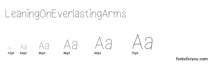 LeaningOnEverlastingArms Font Sizes