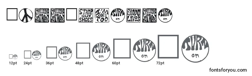 Hippystampa Font Sizes