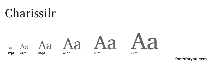 Charissilr Font Sizes