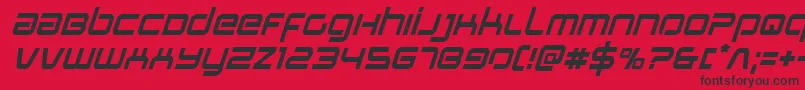 Stareagleital Font – Black Fonts on Red Background
