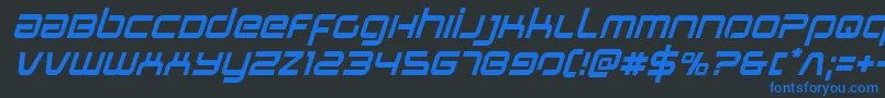 Stareagleital Font – Blue Fonts on Black Background