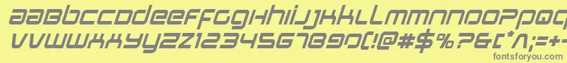 Stareagleital Font – Gray Fonts on Yellow Background