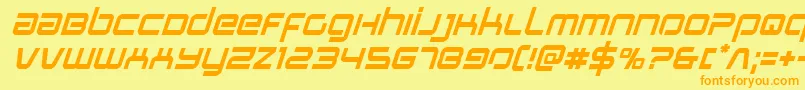 Stareagleital Font – Orange Fonts on Yellow Background