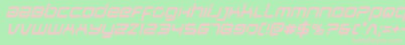 Stareagleital Font – Pink Fonts on Green Background