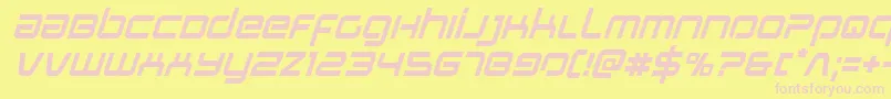 Шрифт Stareagleital – розовые шрифты на жёлтом фоне