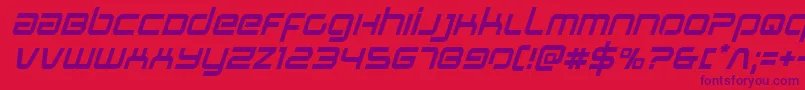 Stareagleital Font – Purple Fonts on Red Background