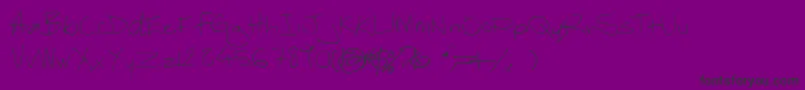 Thebestofmyloveregular-Schriftart – Schwarze Schriften auf violettem Hintergrund