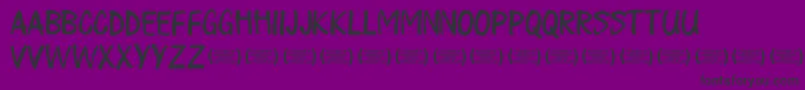 PlayalldayRegular Font – Black Fonts on Purple Background