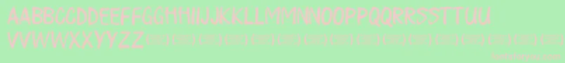 PlayalldayRegular Font – Pink Fonts on Green Background