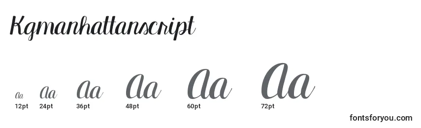 Kgmanhattanscript Font Sizes