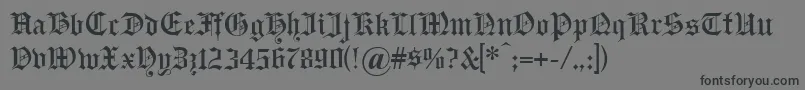 フォントHeadline – 黒い文字の灰色の背景