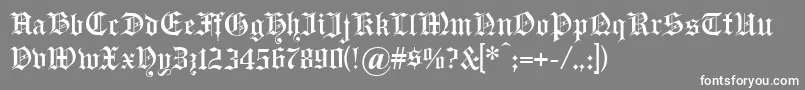 フォントHeadline – 灰色の背景に白い文字