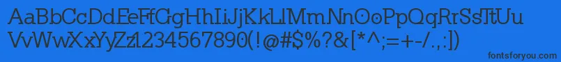 KleinslabserifMedium Font – Black Fonts on Blue Background