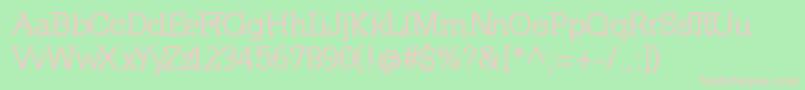 KleinslabserifMedium Font – Pink Fonts on Green Background