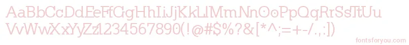 KleinslabserifMedium Font – Pink Fonts on White Background