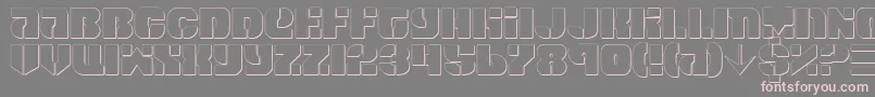 Spacec5s Font – Pink Fonts on Gray Background