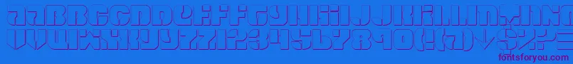 Spacec5s Font – Purple Fonts on Blue Background