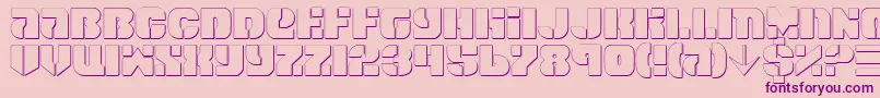 Spacec5s Font – Purple Fonts on Pink Background