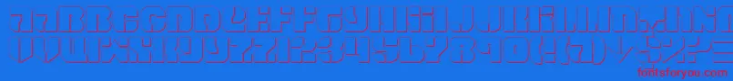 Spacec5s Font – Red Fonts on Blue Background
